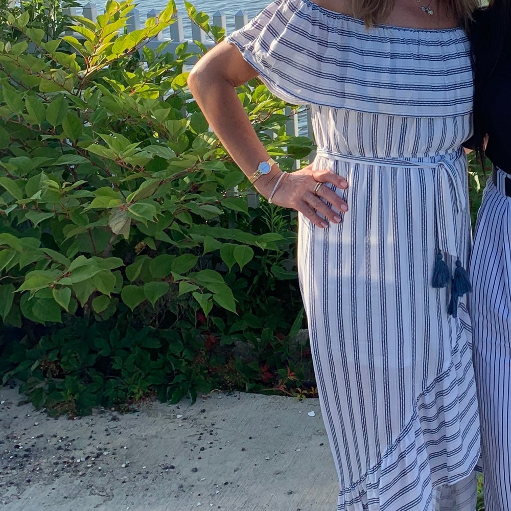 Main Strip Maxi Dress